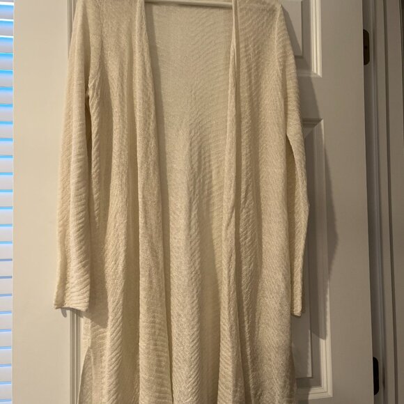 Eileen Fisher Sheer Hemp Open Cardigan Small Petite (S/P) Worn Once - Picture 13 of 13